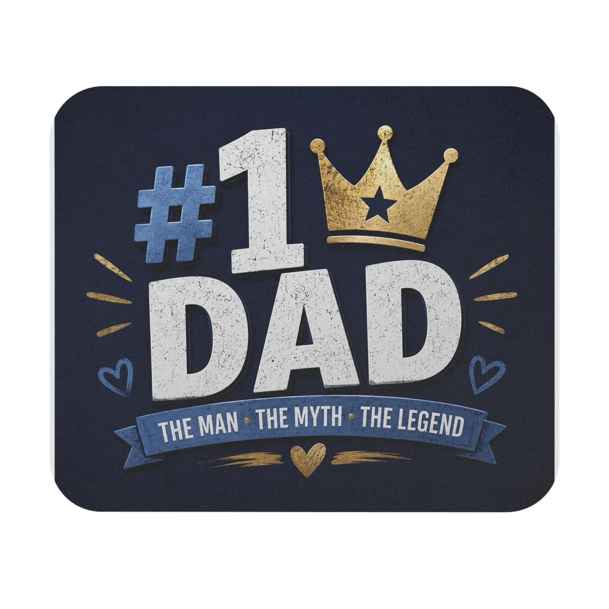 A #1 Dad Mouse Pad | The Man The Myth The Legend, Rectangle